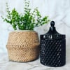 Geo Cut Glass Candle 500g - GLOSS BLACK  **ONLY 3 AVAILABLE**