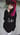 Tee with extra long sleeves in black 