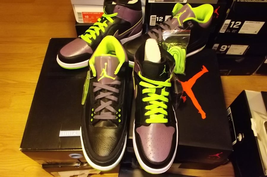 Image of Air Jordan 3 & 1 retro "joker set"