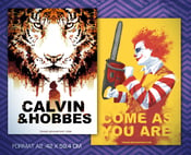 Image of Poster Calvin & Hobbes (recto) Ronald (verso)