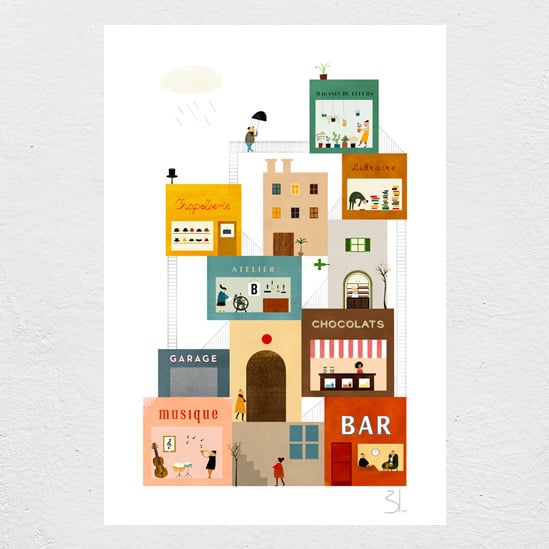 Image of La Grand'Rue print