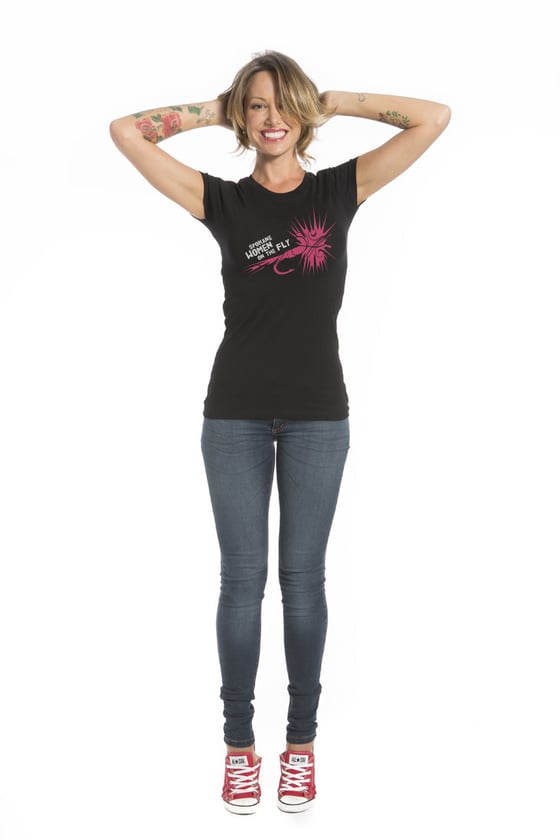 Image of Spokane Women On The Fly Ladies Cut Tee