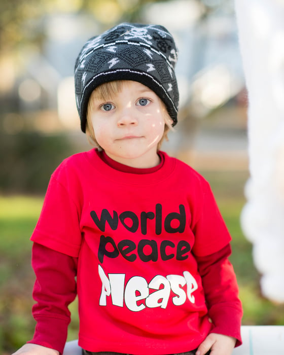 Image of Toddler & Juvy World Peace Tee