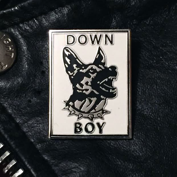 Image of DOWN BOY dog pin 