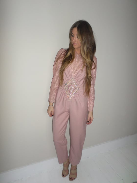 Image of Vintage pink jumpsuit