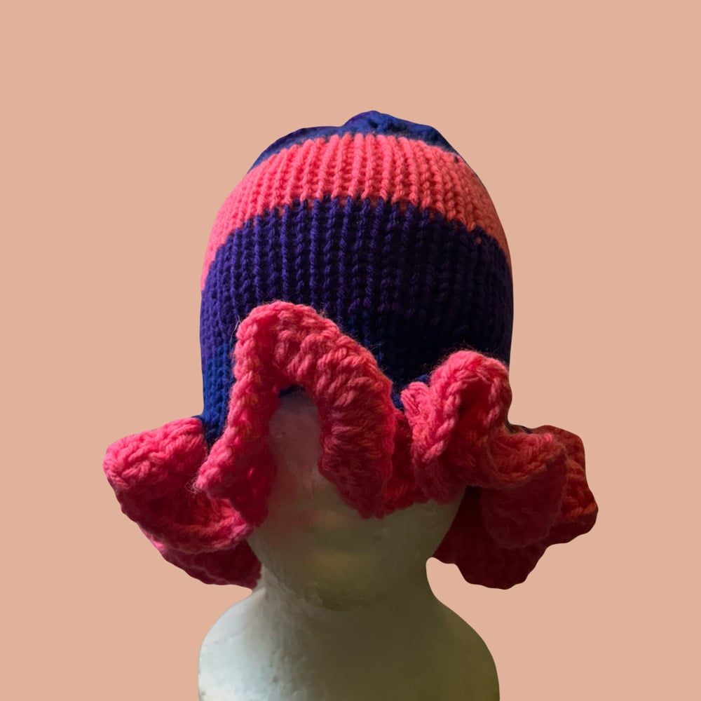 bisexual ruffle hat