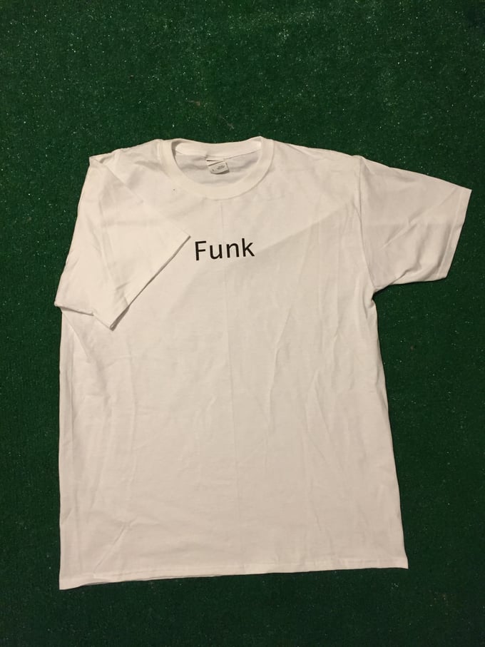 Image of FUNK SCRIPT TEE WHITE