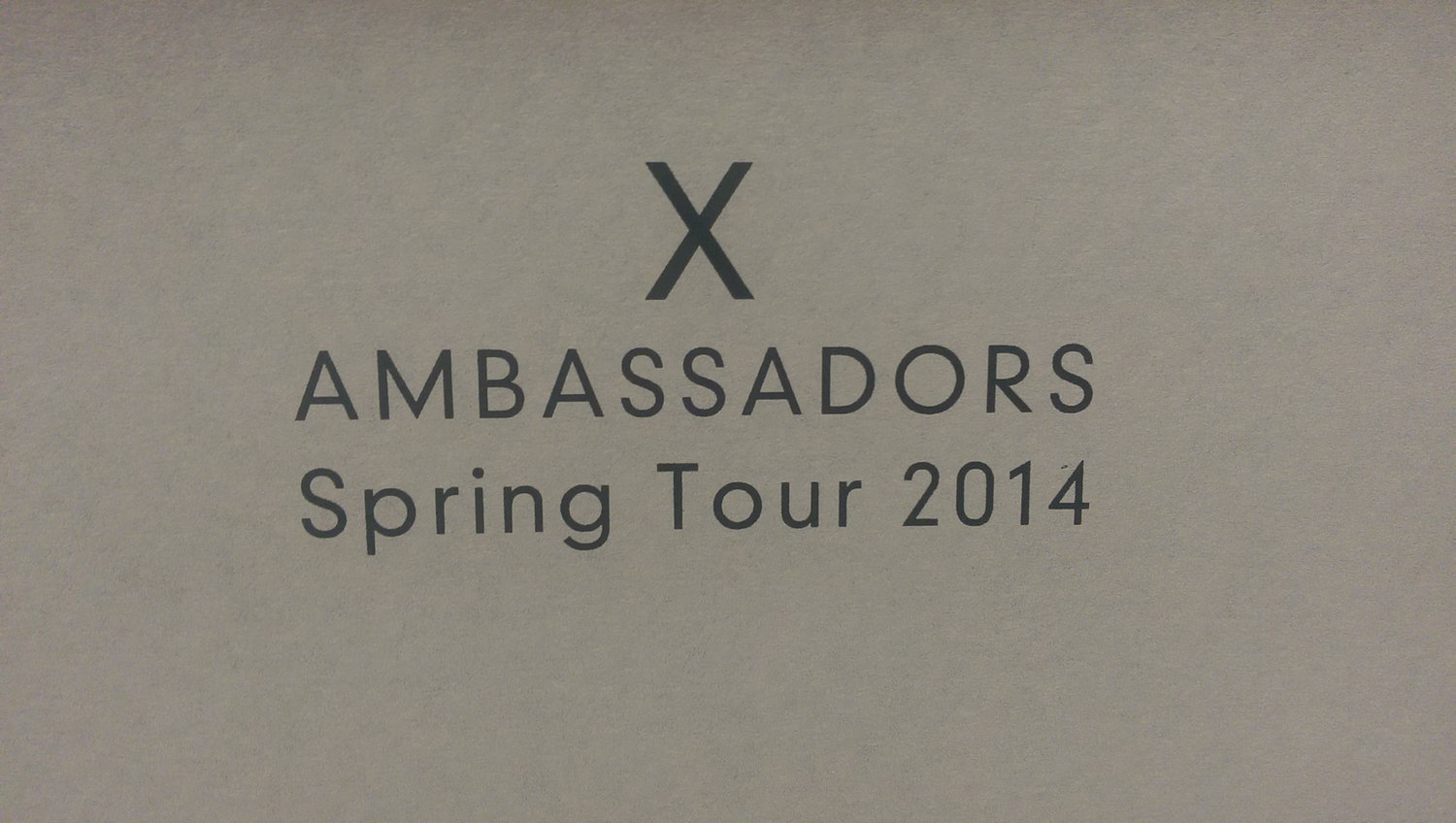 Image of X Ambassadors - Spring Tour 2014