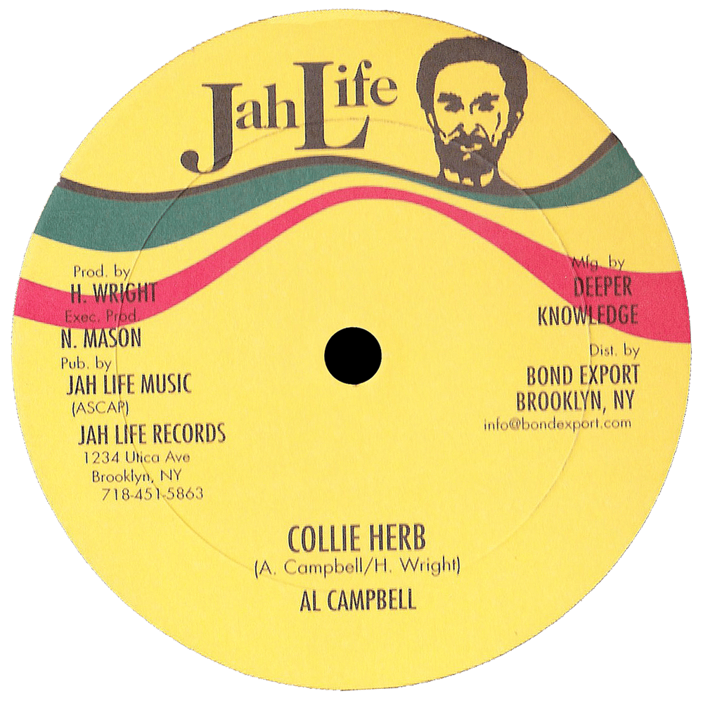Image of Al Campbell - Collie Herb / World Crisis 12" (Jah Life)