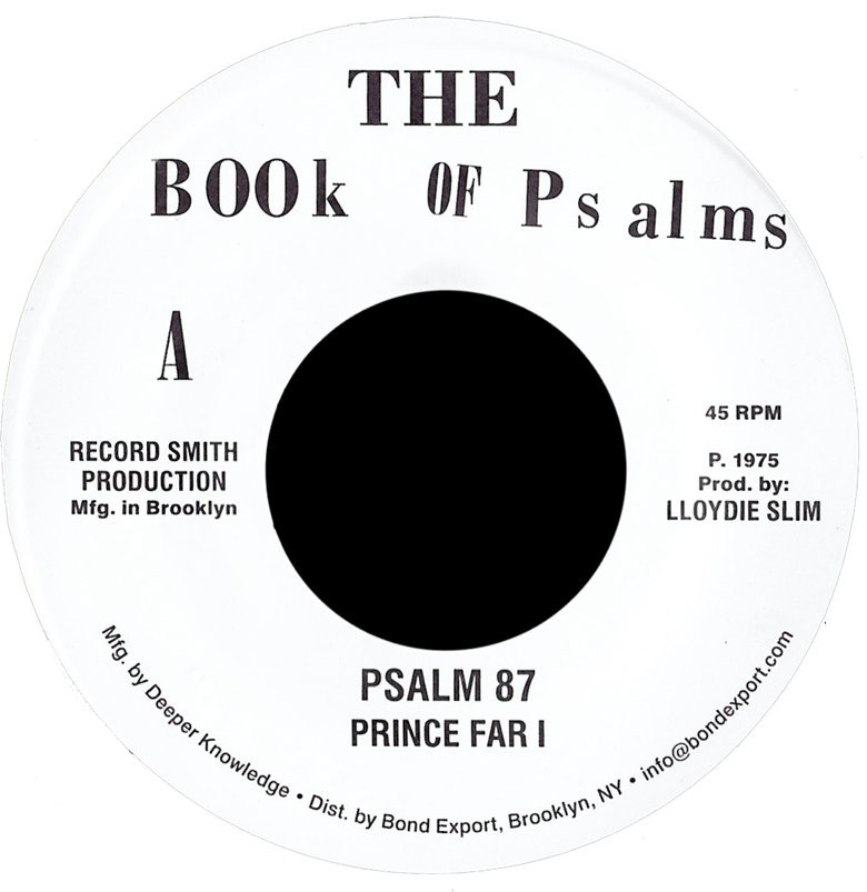 Image of Prince Far I / Black Oney - Psalm 87 / Festival '75 7" (Book of Psalms)