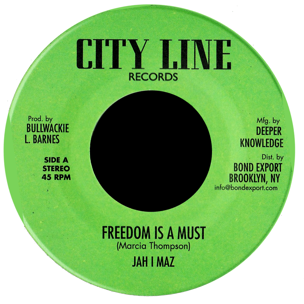 Image of Jah I Maz / Baba Leslie - Freedom is a Must / Freedom Dub 7" (City Line)