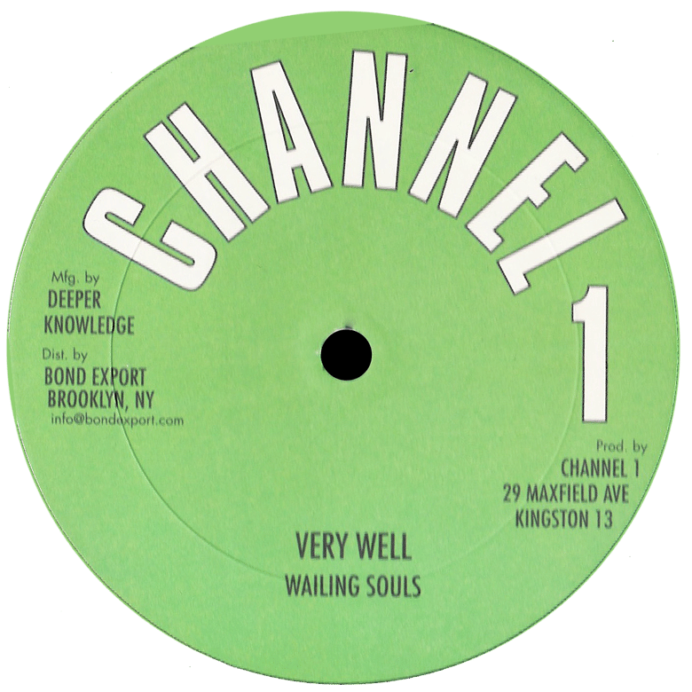 Image of Wailing Souls - Very Well 12" (Channel 1)