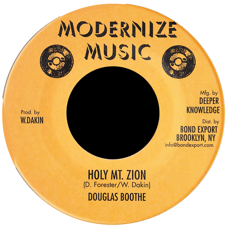 Image of Douglas Boothe - Holy Mt. Zion 7" (Modernize Music)