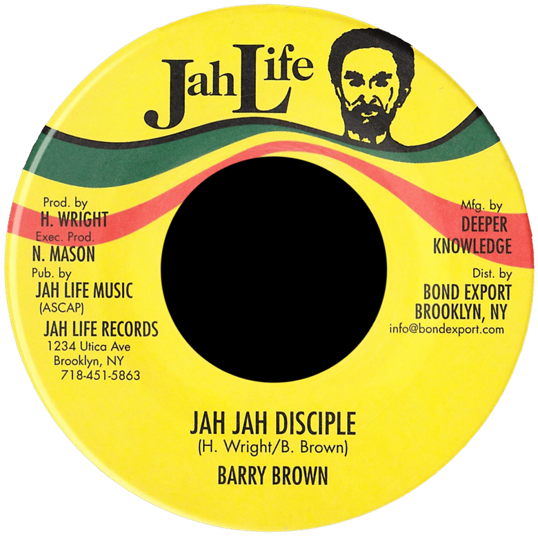 Image of Barry Brown - Jah Jah Disciple 7" (Jah Life)