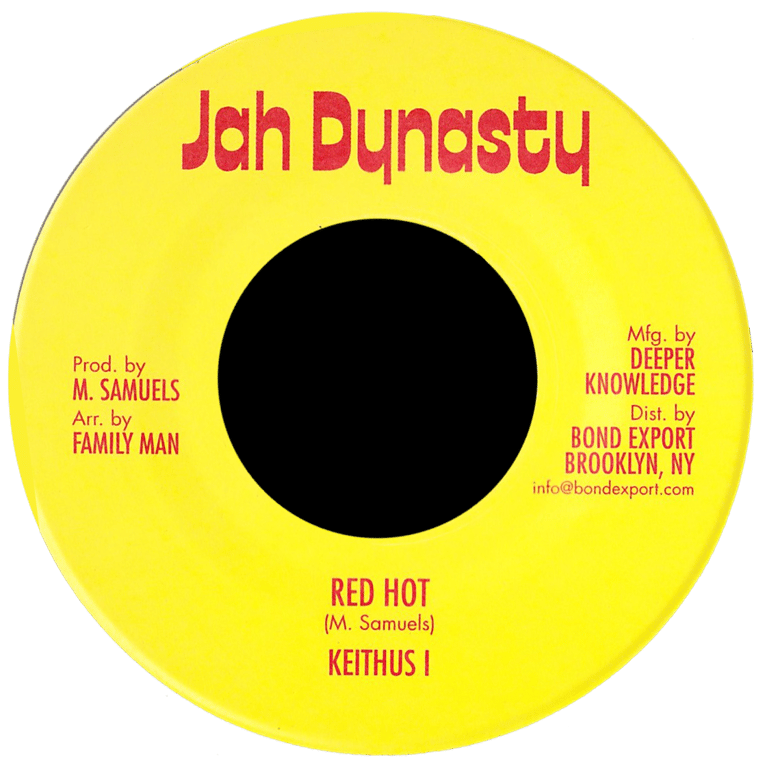 Image of Keithus I - Red Hot 7" (Jah Dynasty)