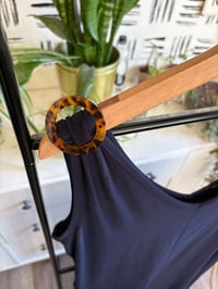 Image 1 of Blue crop jumper with hardware and pockets 
