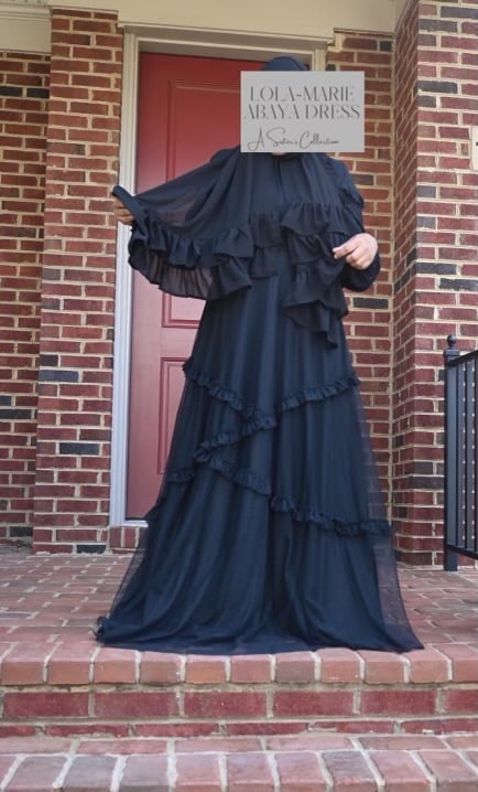 Image of Lola Marie Abaya Dress Black 