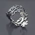 Oxidized Silver Floral Branch Ring Image 4