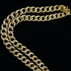 Image of Blinged-out C-link chain