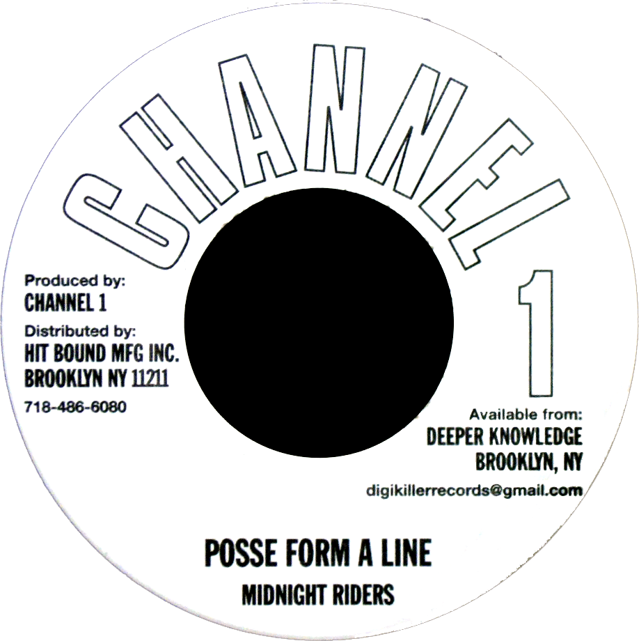 Image of Midnight Riders - Posse Form a Line 7" (Channel 1)