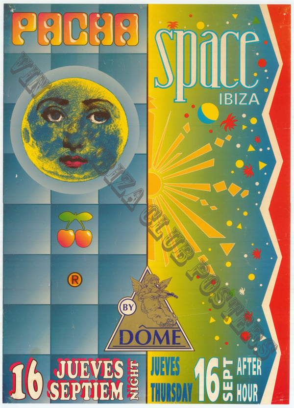 Image of  Pasha Space Vintage Ibiza Club Poster