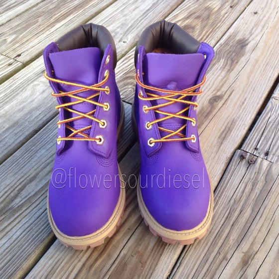 Image of Purple Timberland Boots (Womens Sizes)