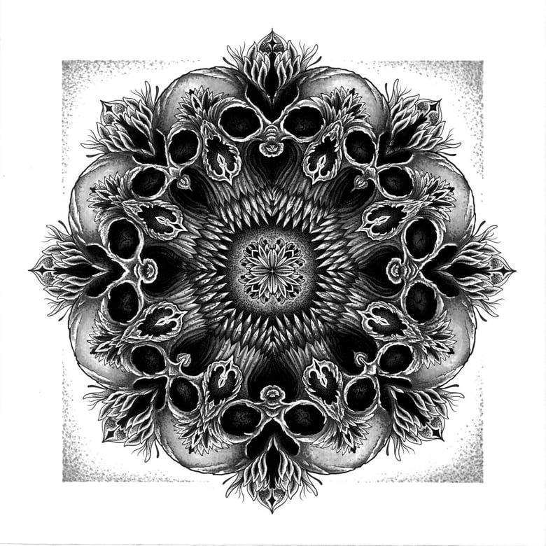 Image of SKULL MANDALA PRINT