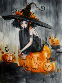 Pumpkin Witch - Inktober Day 31