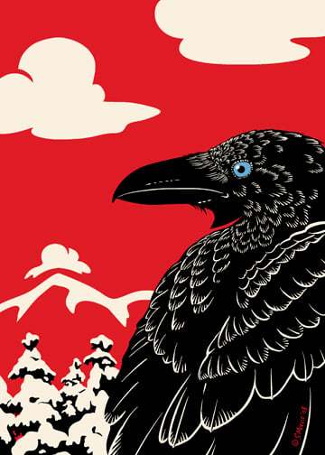 Image of The Raven's Winter Giclee Print 16"x20" or 18"x24"