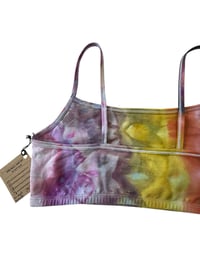Image 4 of L (38) Cotton-Blend Strappy Bralette in Sno-Cone Ice Dye