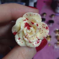 Blood spatter roses (sizes 0g- 1 1/2")