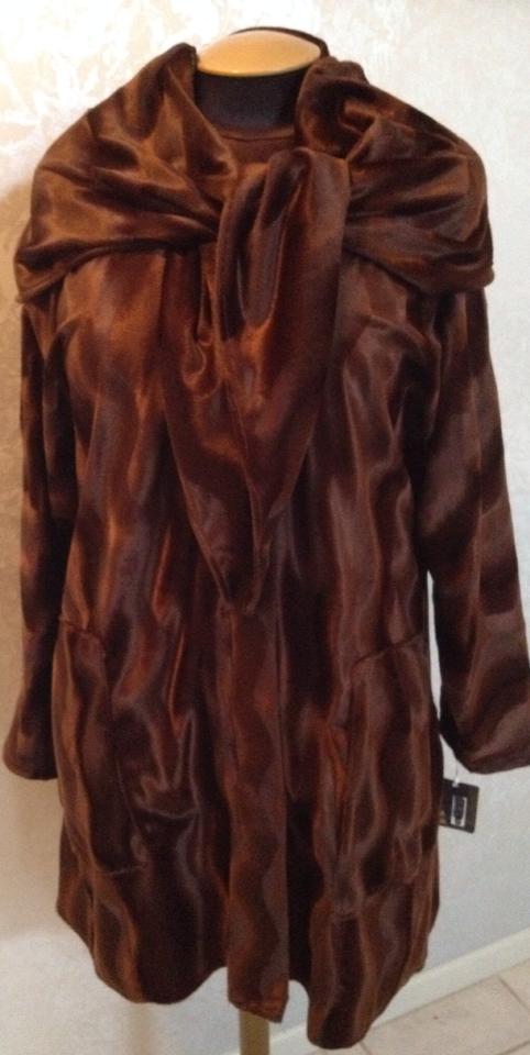Image of Brown Scarf Jacket