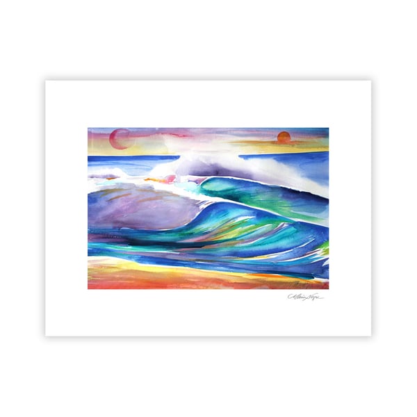 Image of Double Wave, Archival Paper Print