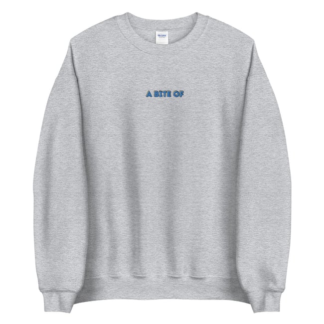 A Bite Of Embroidered Sweatshirt