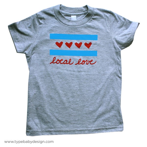 Image of Local Love Chicago Flag Kids & Toddler Tee | Chicago IL