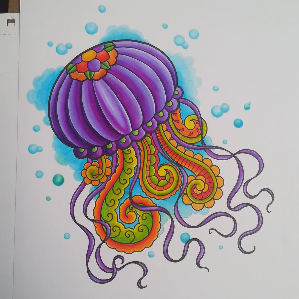 Image of Jellyfish print