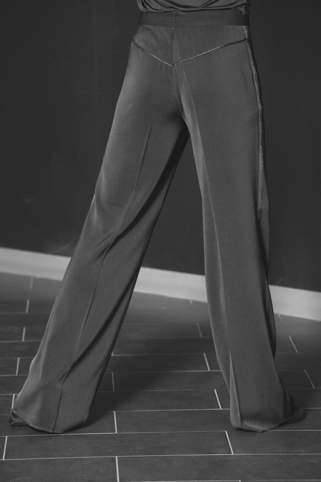 Image of Mens Latin Pants w/V piping (B3563) Dancewear latin ballroom