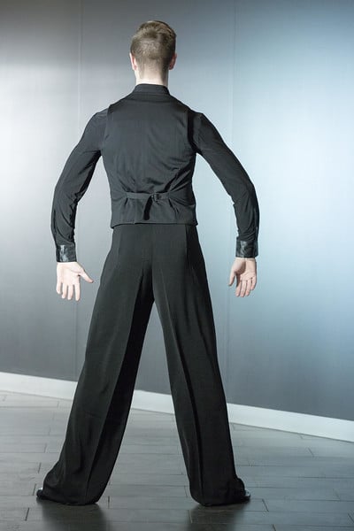 Image of Ballroom Pants w/Satin SALE (B3551AC) Dancewear latin ballroom