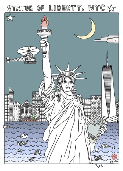 Image of New York Project - statue of liberty
