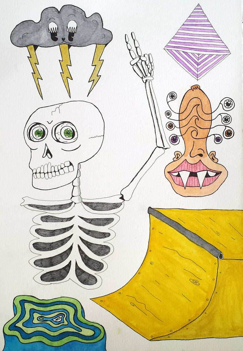Image of Life is Weird (watercolor)