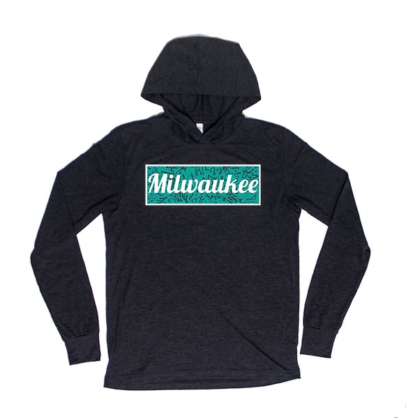 Image of MILWAUKEE - Charcoal - Unisex Triblend Long Sleeve Hooded