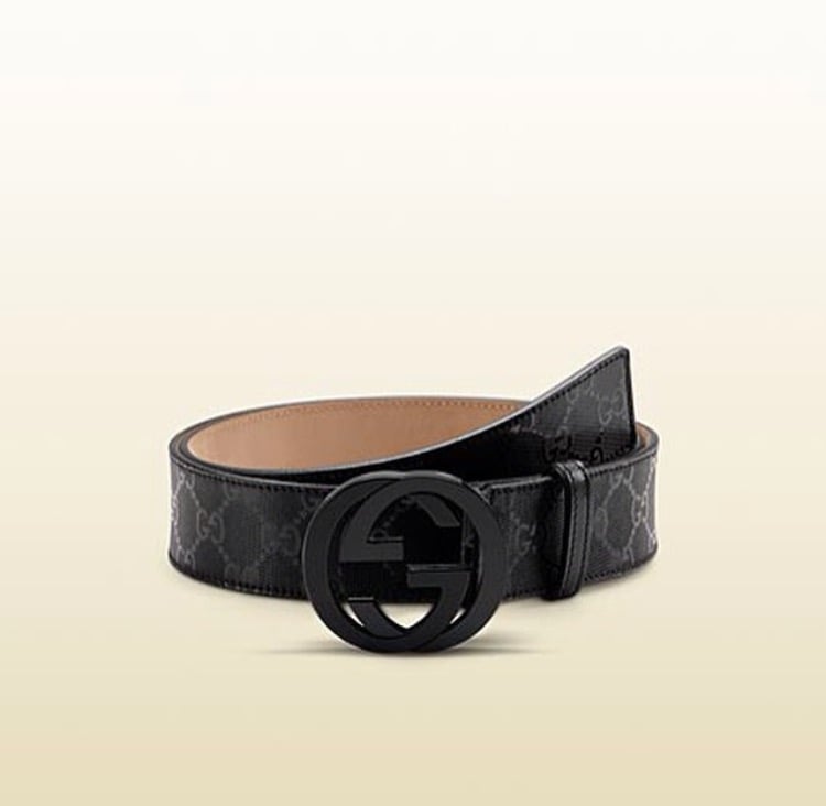 authentic black gucci belt