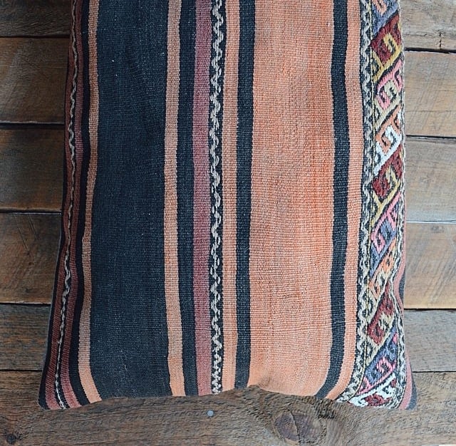 Image of Helvadere Turkish Kilim Lumbar Cushion