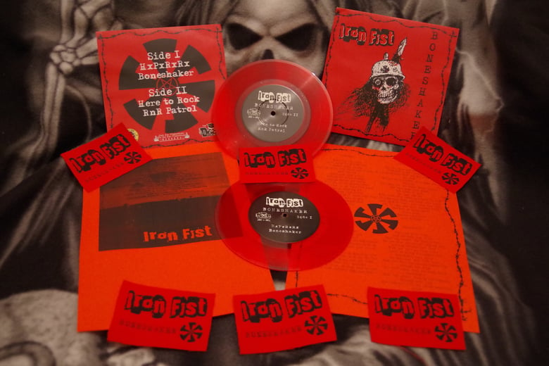 Image of IRON FIST - Boneshaker 7" red vinyl