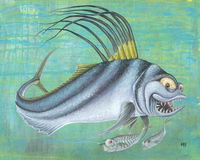 Image of "Rooster" 11"x14" print