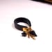 Image of Onyx and black hot chip ring  - slim band