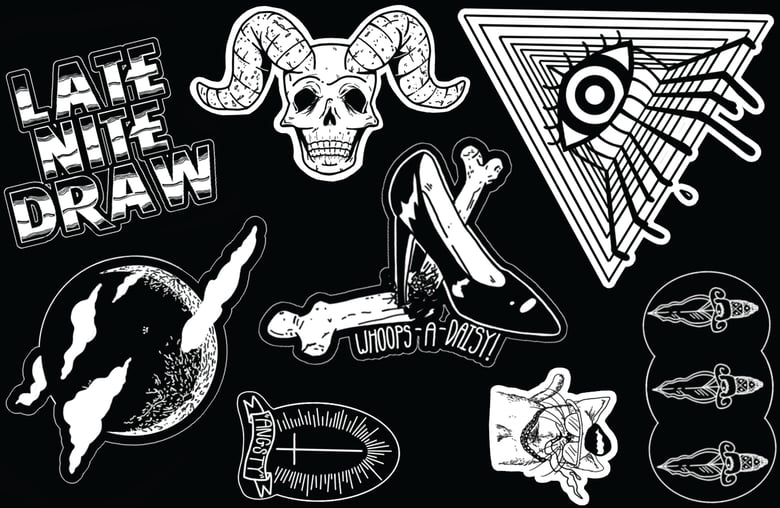 Image of Late Nite Draw Stickersheet Limited Edition