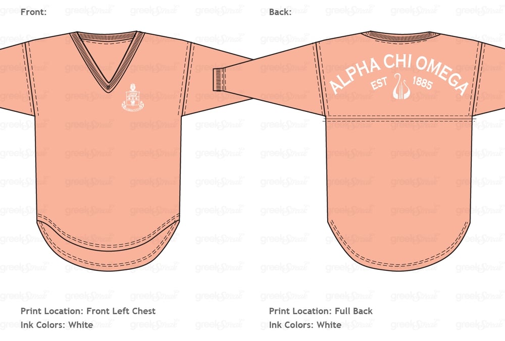 Image of Alpha Chi Omega Spirit Jersey