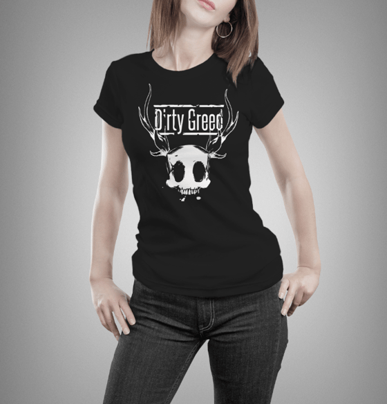 Image of Dirty Greed - Skull WOMEN T-Shirt