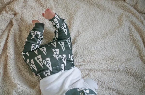 Image of Hand Drawn Trees - Organic Knit Leggings